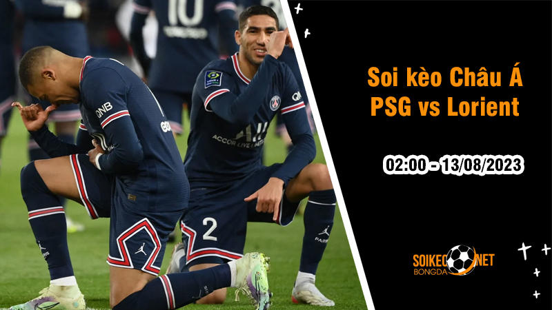 Soi tỷ lệ kèo tài xỉu trận PSG vs Lorient, 2h ngày 13/8 - Ảnh 1