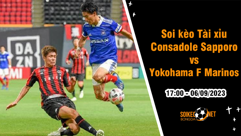 Soi tỷ lệ kèo tài xỉu trận Consadole Sapporo vs Yokohama F Marinos, 17h ngày 6/9 - Ảnh 1