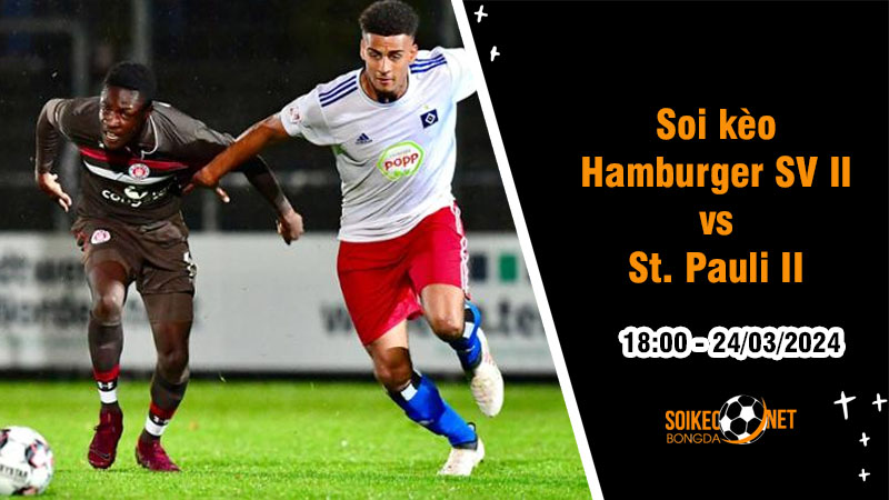 Soi kèo Hamburger SV II vs St. Pauli II 18h ngày 31/3: Bám đuổi ngôi đầu - Ảnh 1