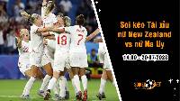 Soi tỷ lệ kèo tài xỉu trận nữ New Zealand vs nữ Na Uy, 14h ngày 20/7