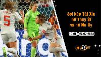 Soi tỷ lệ kèo tài xỉu trận nữ Thụy Sĩ vs nữ Na Uy, 15h ngày 25/7