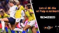 Lịch sử đối đầu nữ Pháp vs nữ Brazil, 17h ngày 29/7 - World Cup Nữ