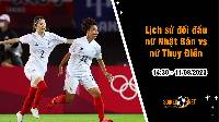 Lịch sử đối đầu nữ Nhật Bản vs nữ Thụy Điển, 14h30 ngày 11/8 - World Cup Nữ