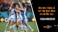 Soi tỷ lệ kèo châu Á trận nữ Tây Ban Nha vs nữ Hà Lan, 8h ngày 11/8