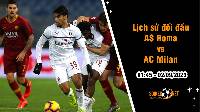 Lịch sử đối đầu AS Roma vs AC Milan, 1h45 ngày 2/9 - Serie A