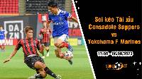 Soi tỷ lệ kèo tài xỉu trận Consadole Sapporo vs Yokohama F Marinos, 17h ngày 6/9