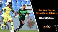 Soi tỷ lệ kèo tài xỉu trận Sassuolo vs Udinese, 20h ngày 1/4: Bất phân thắng bại